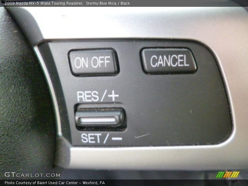 Stormy Blue Mica / Black 2009 Mazda MX-5 Miata Touring Roadster