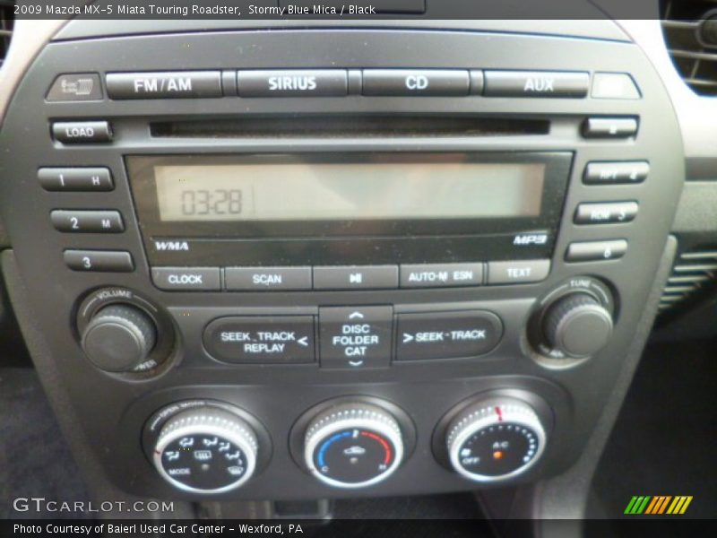 Stormy Blue Mica / Black 2009 Mazda MX-5 Miata Touring Roadster