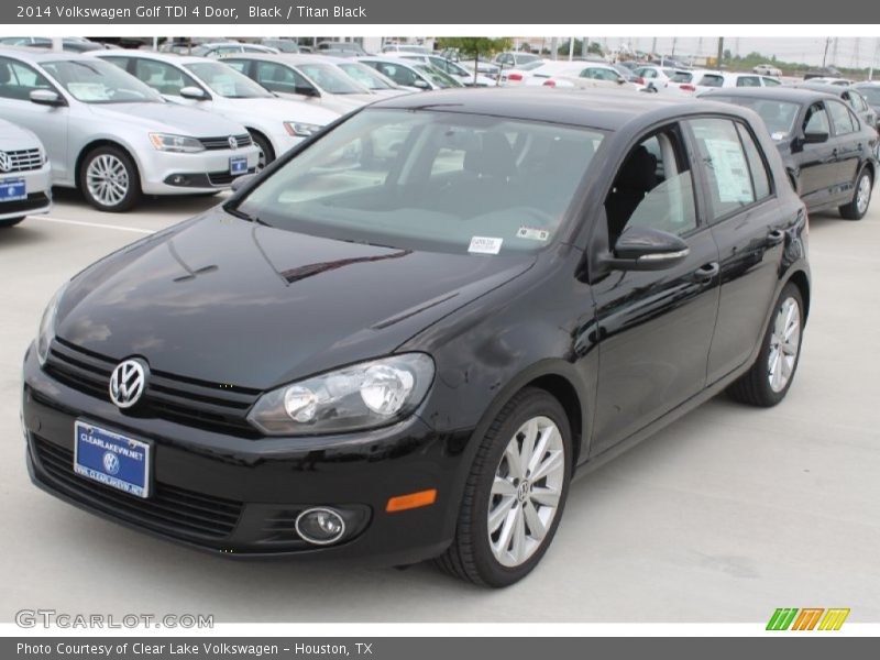 Black / Titan Black 2014 Volkswagen Golf TDI 4 Door