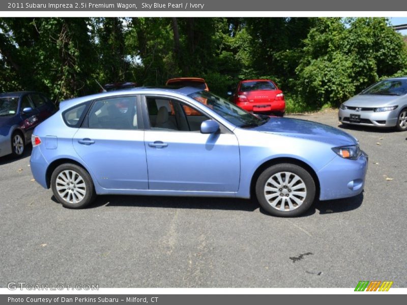 Sky Blue Pearl / Ivory 2011 Subaru Impreza 2.5i Premium Wagon