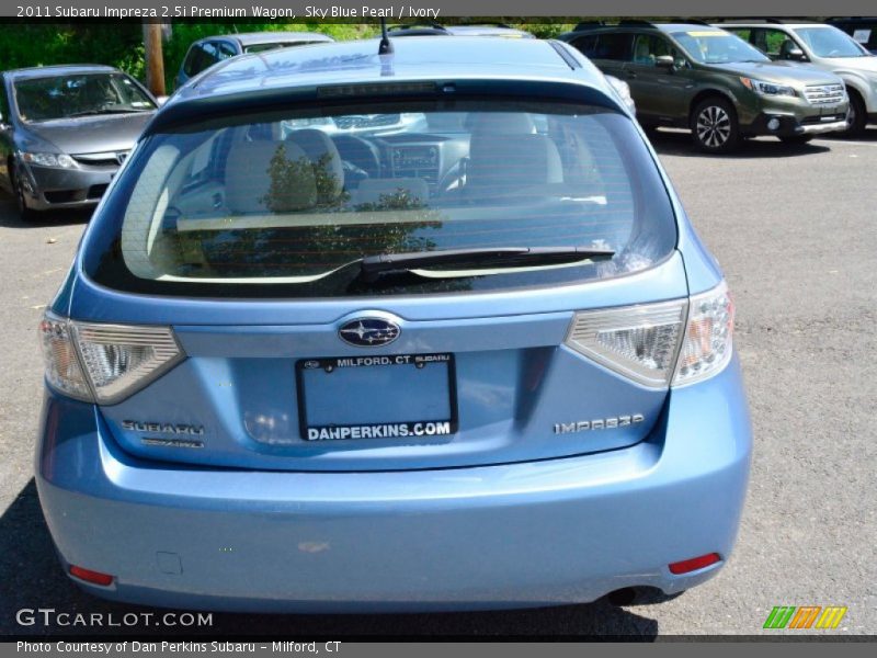 Sky Blue Pearl / Ivory 2011 Subaru Impreza 2.5i Premium Wagon