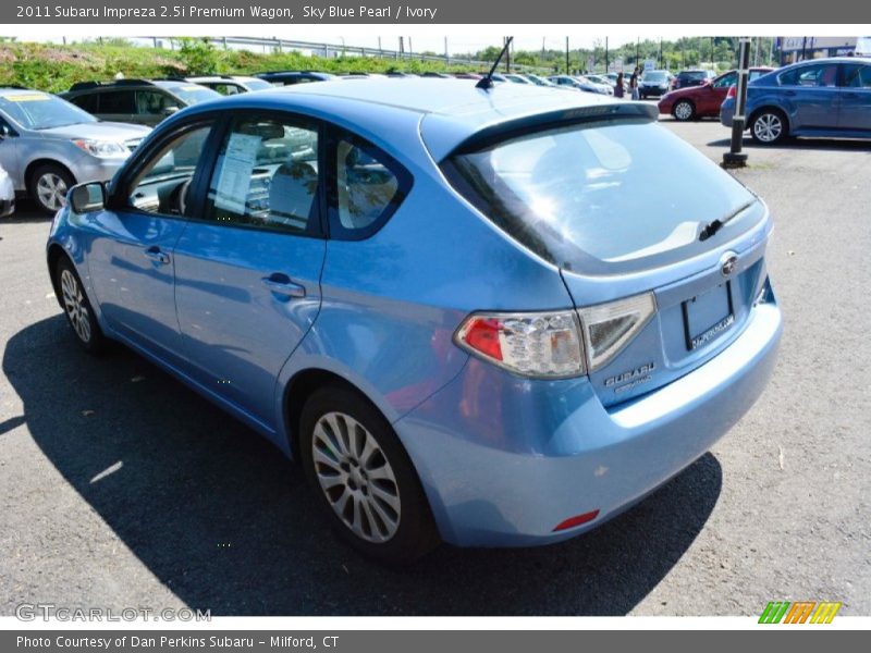Sky Blue Pearl / Ivory 2011 Subaru Impreza 2.5i Premium Wagon