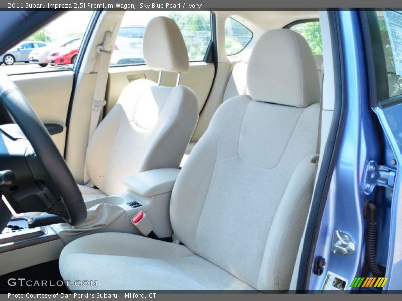 Sky Blue Pearl / Ivory 2011 Subaru Impreza 2.5i Premium Wagon