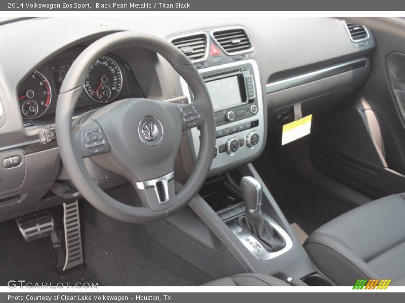 Black Pearl Metallic / Titan Black 2014 Volkswagen Eos Sport