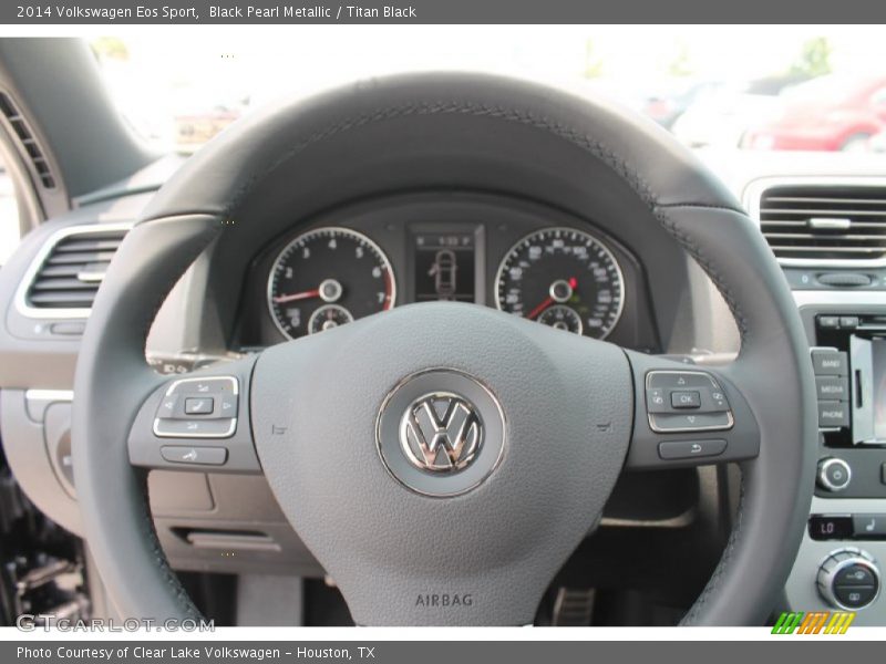 Black Pearl Metallic / Titan Black 2014 Volkswagen Eos Sport
