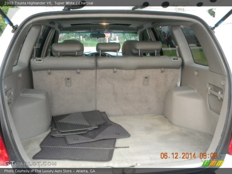 Super White / Charcoal 2003 Toyota Highlander V6