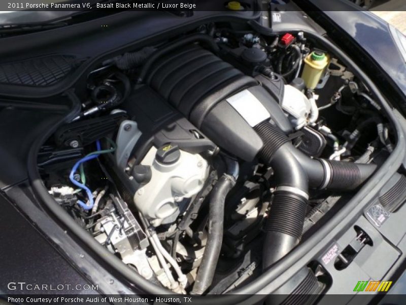 Basalt Black Metallic / Luxor Beige 2011 Porsche Panamera V6