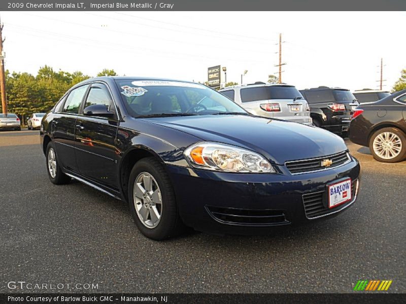 Imperial Blue Metallic / Gray 2009 Chevrolet Impala LT