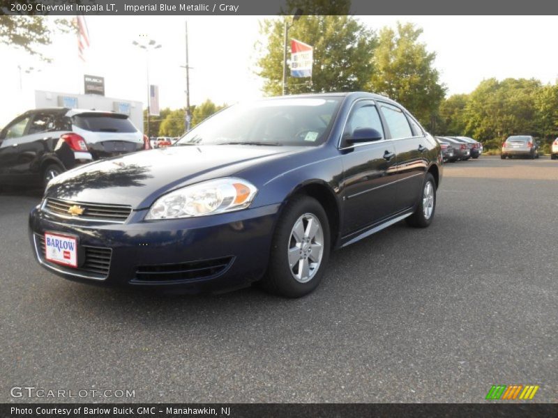 Imperial Blue Metallic / Gray 2009 Chevrolet Impala LT