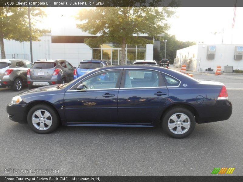 Imperial Blue Metallic / Gray 2009 Chevrolet Impala LT