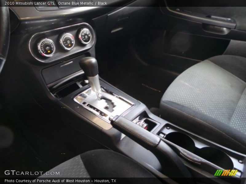 Octane Blue Metallic / Black 2010 Mitsubishi Lancer GTS
