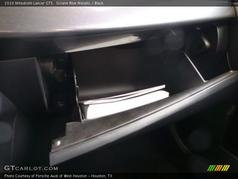 Octane Blue Metallic / Black 2010 Mitsubishi Lancer GTS