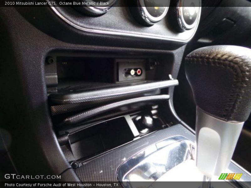 Octane Blue Metallic / Black 2010 Mitsubishi Lancer GTS