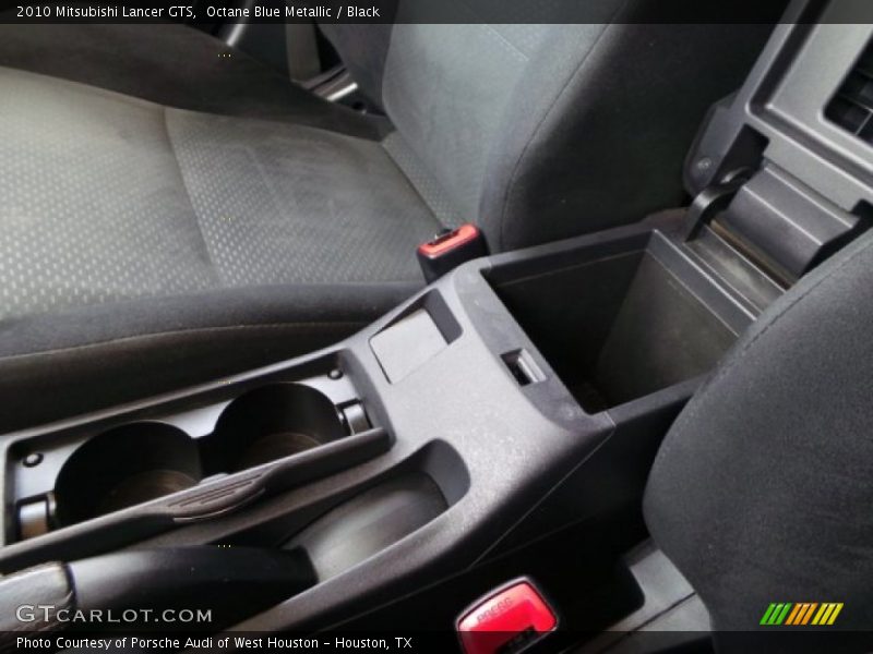 Octane Blue Metallic / Black 2010 Mitsubishi Lancer GTS