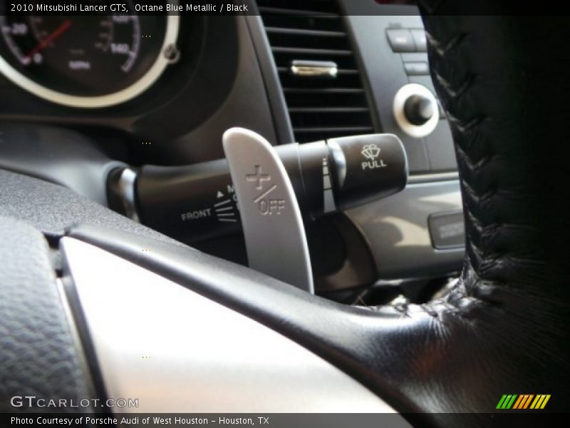Octane Blue Metallic / Black 2010 Mitsubishi Lancer GTS