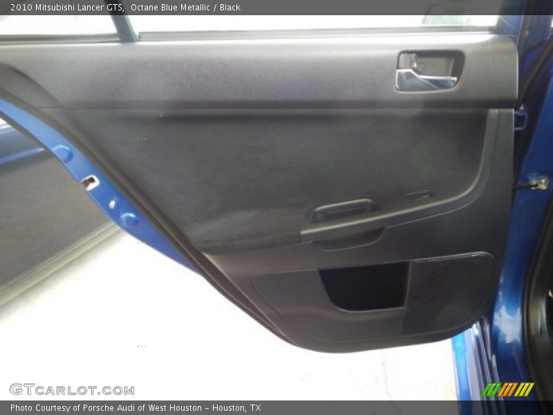 Octane Blue Metallic / Black 2010 Mitsubishi Lancer GTS