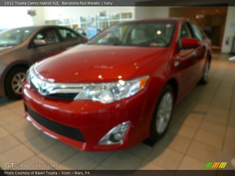 Barcelona Red Metallic / Ivory 2012 Toyota Camry Hybrid XLE