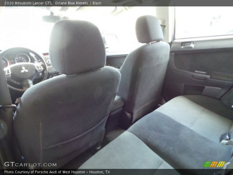 Octane Blue Metallic / Black 2010 Mitsubishi Lancer GTS