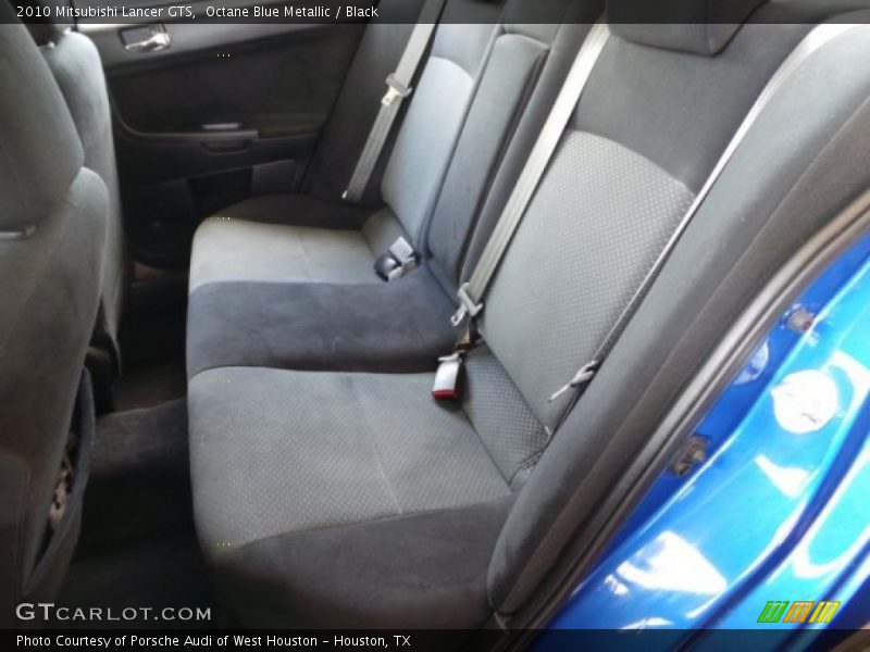 Octane Blue Metallic / Black 2010 Mitsubishi Lancer GTS