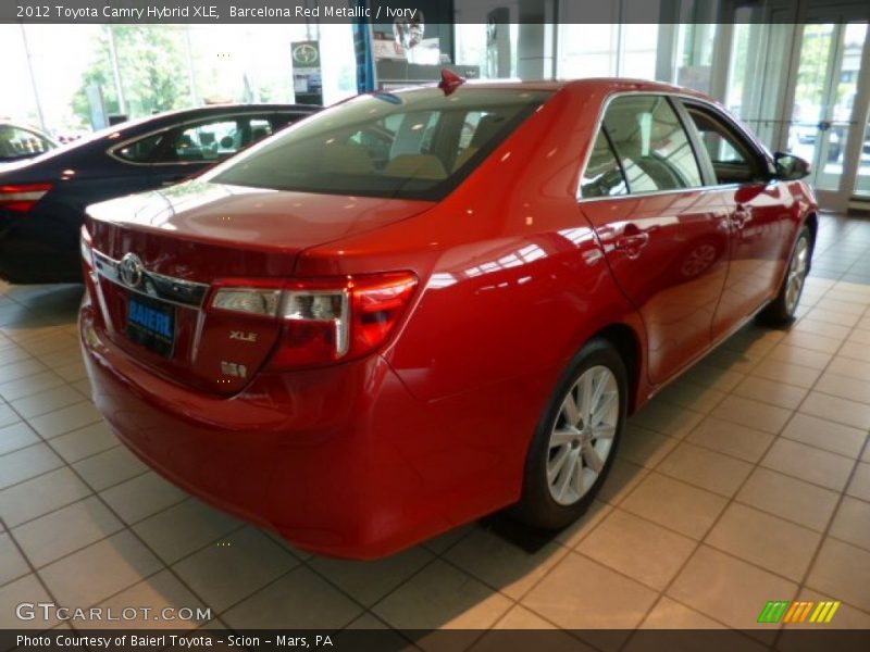 Barcelona Red Metallic / Ivory 2012 Toyota Camry Hybrid XLE