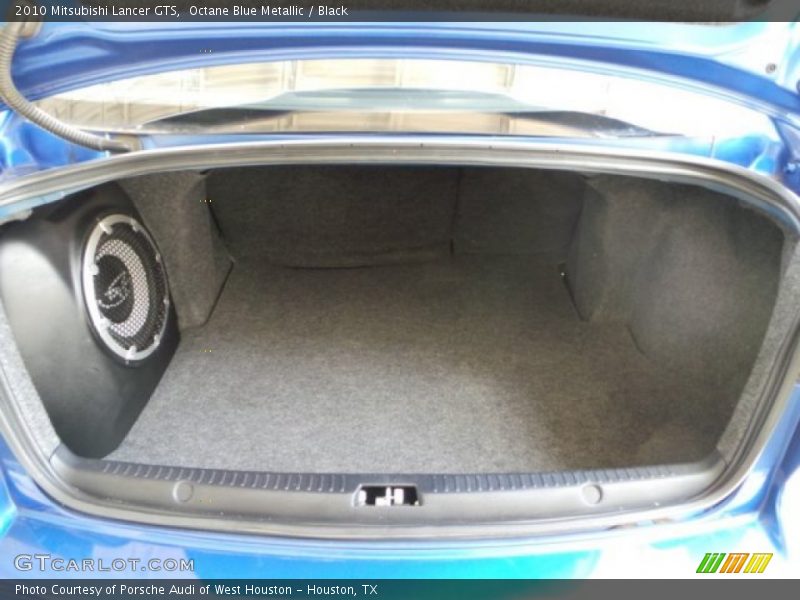 Octane Blue Metallic / Black 2010 Mitsubishi Lancer GTS