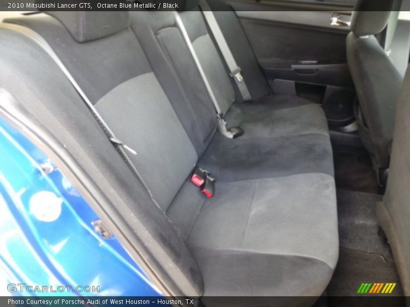 Octane Blue Metallic / Black 2010 Mitsubishi Lancer GTS