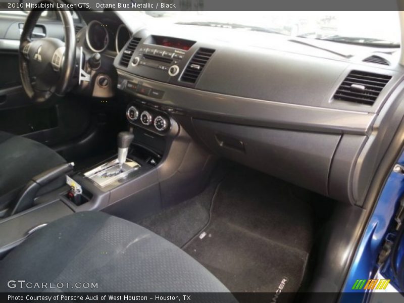 Octane Blue Metallic / Black 2010 Mitsubishi Lancer GTS