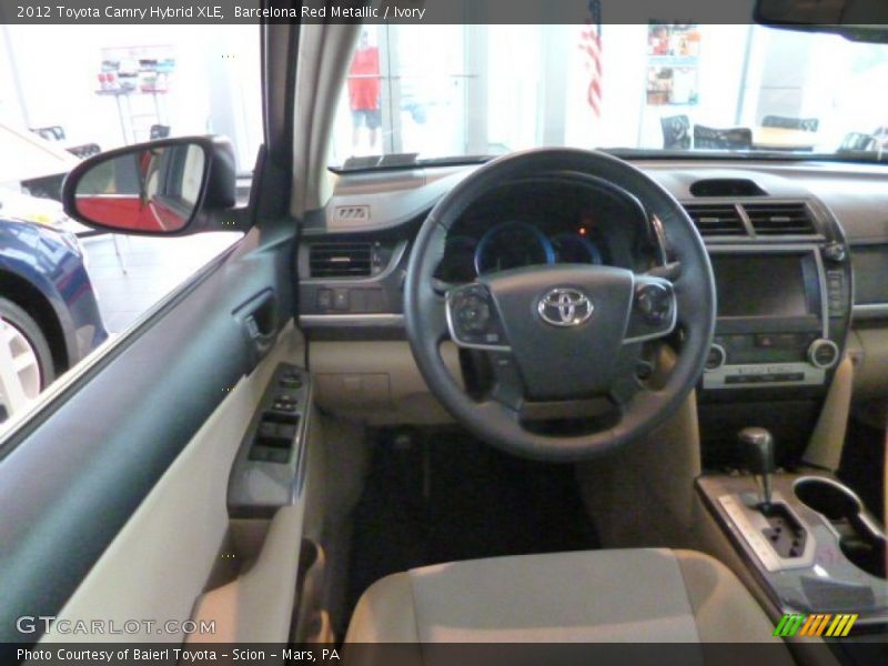 Barcelona Red Metallic / Ivory 2012 Toyota Camry Hybrid XLE