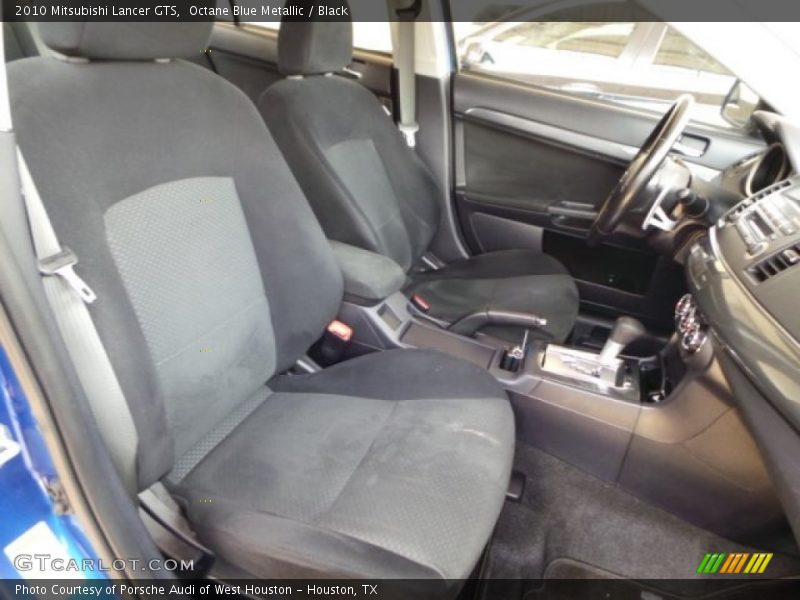 Octane Blue Metallic / Black 2010 Mitsubishi Lancer GTS