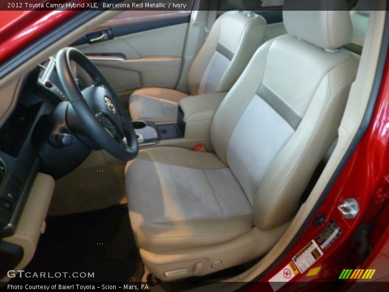 Barcelona Red Metallic / Ivory 2012 Toyota Camry Hybrid XLE