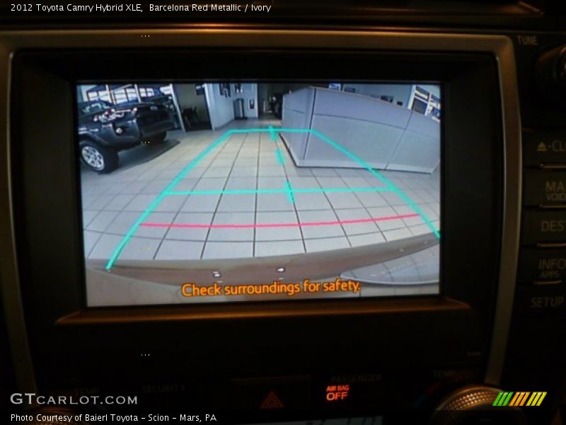 Barcelona Red Metallic / Ivory 2012 Toyota Camry Hybrid XLE
