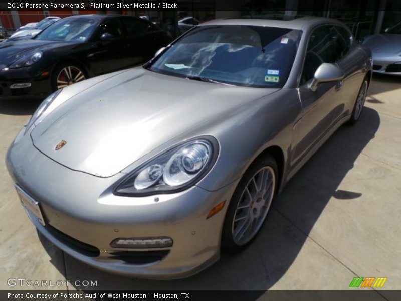 Platinum Silver Metallic / Black 2010 Porsche Panamera S