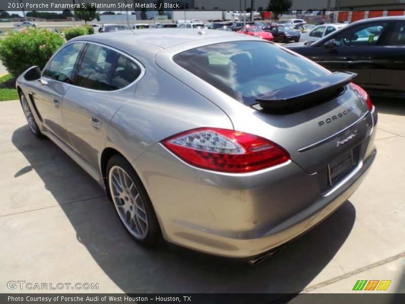 Platinum Silver Metallic / Black 2010 Porsche Panamera S
