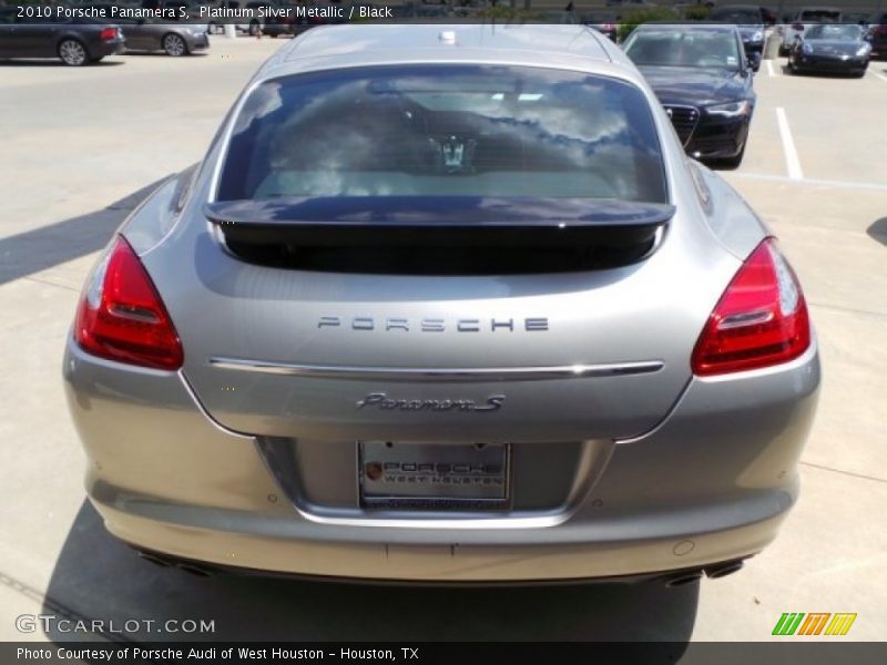 Platinum Silver Metallic / Black 2010 Porsche Panamera S