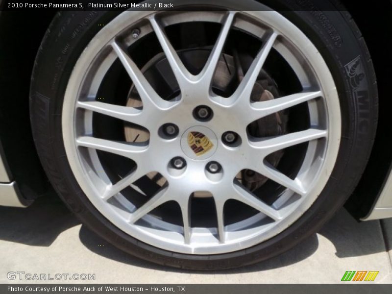 Platinum Silver Metallic / Black 2010 Porsche Panamera S