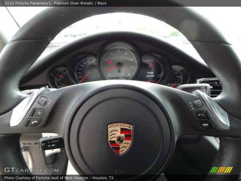 Platinum Silver Metallic / Black 2010 Porsche Panamera S