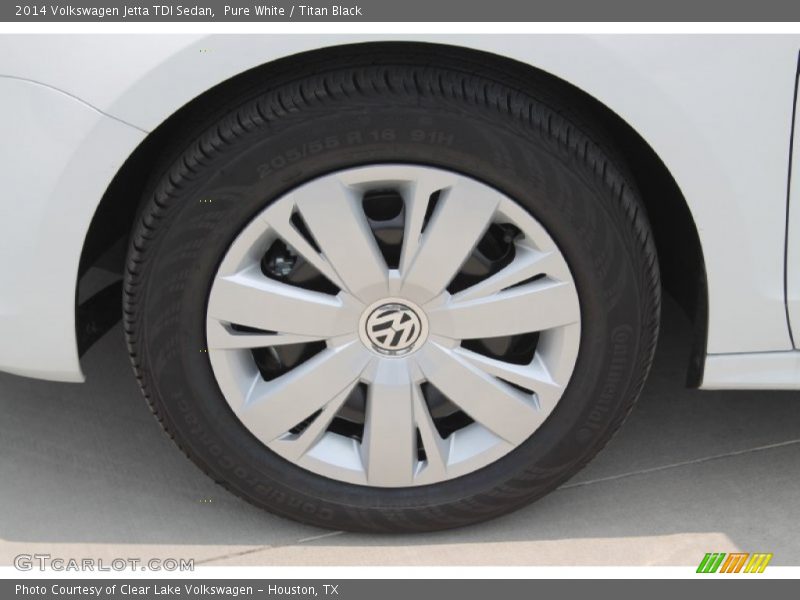 Pure White / Titan Black 2014 Volkswagen Jetta TDI Sedan