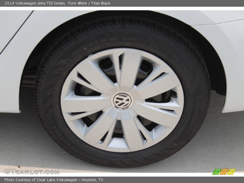 Pure White / Titan Black 2014 Volkswagen Jetta TDI Sedan
