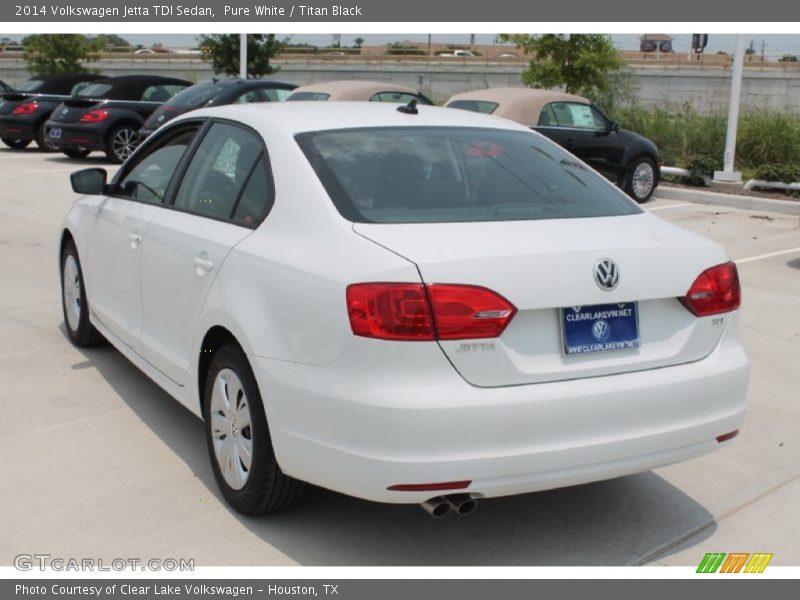 Pure White / Titan Black 2014 Volkswagen Jetta TDI Sedan
