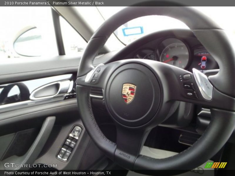 Platinum Silver Metallic / Black 2010 Porsche Panamera S