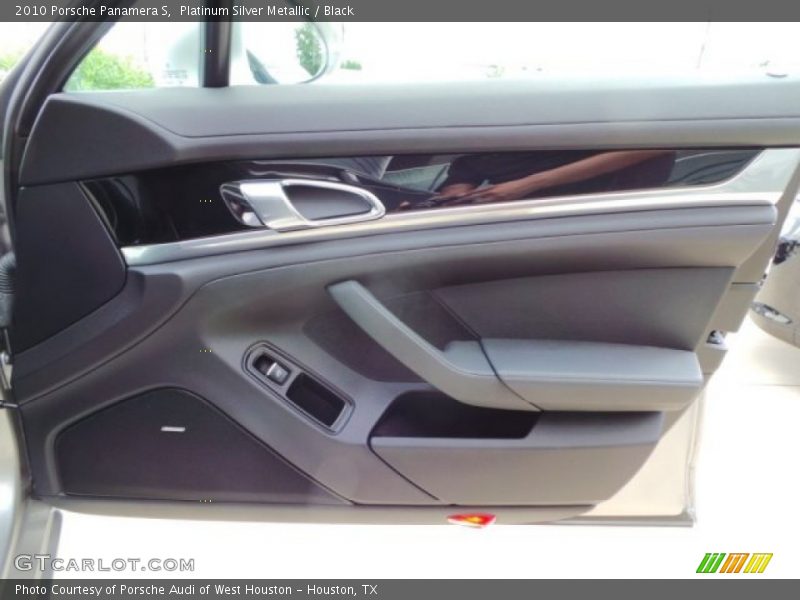 Platinum Silver Metallic / Black 2010 Porsche Panamera S