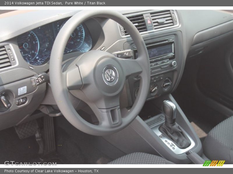 Pure White / Titan Black 2014 Volkswagen Jetta TDI Sedan