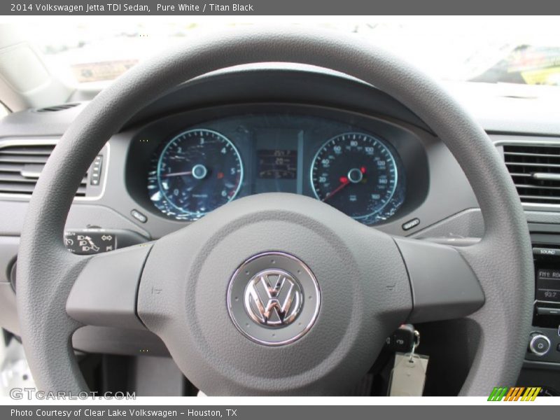 Pure White / Titan Black 2014 Volkswagen Jetta TDI Sedan
