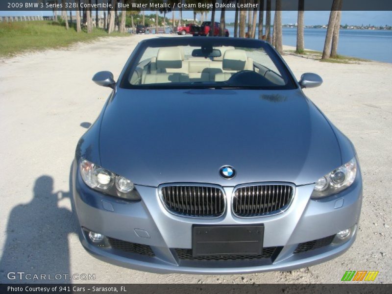 Blue Water Metallic / Cream Beige Dakota Leather 2009 BMW 3 Series 328i Convertible