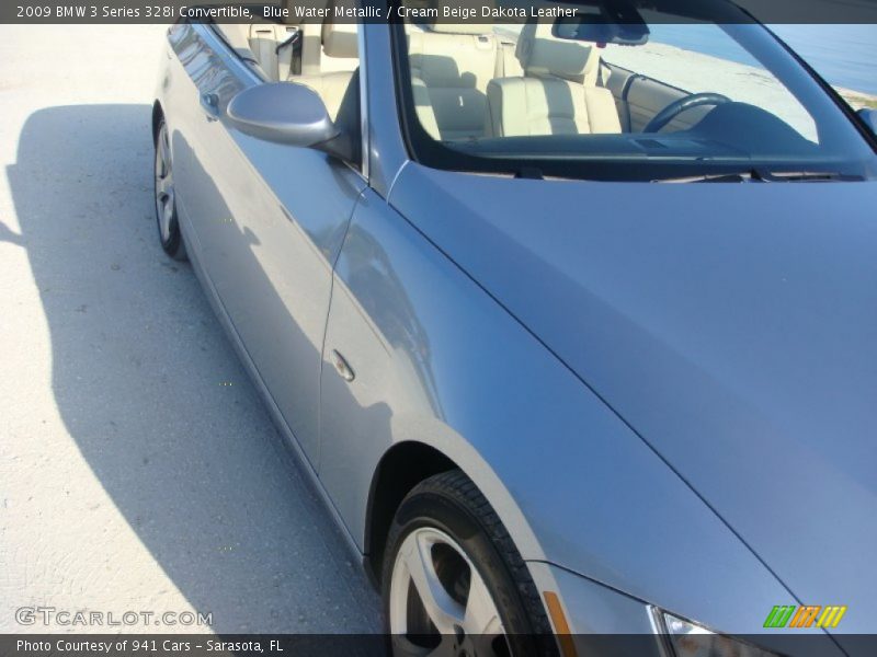 Blue Water Metallic / Cream Beige Dakota Leather 2009 BMW 3 Series 328i Convertible