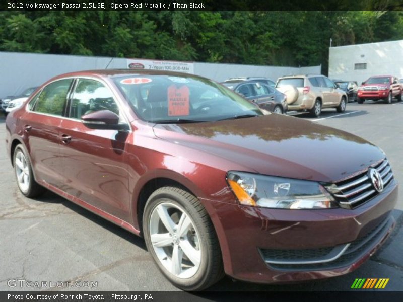 Opera Red Metallic / Titan Black 2012 Volkswagen Passat 2.5L SE