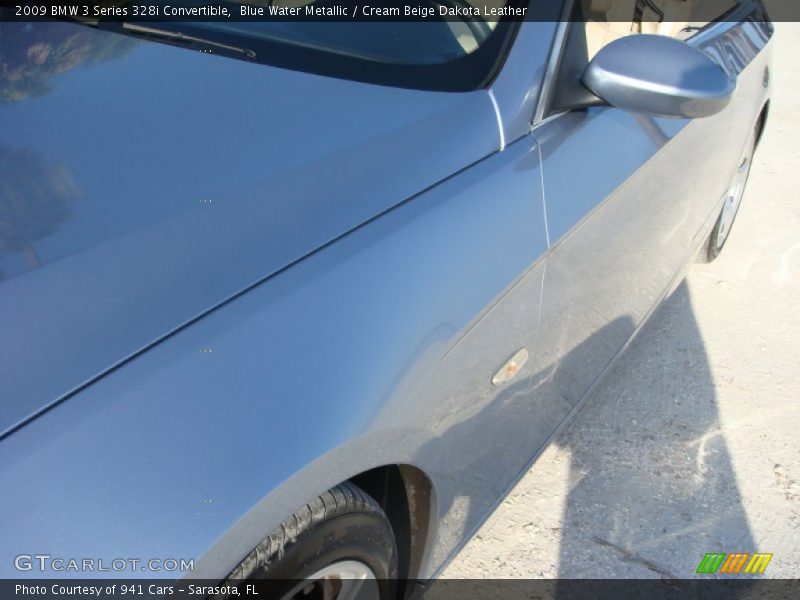 Blue Water Metallic / Cream Beige Dakota Leather 2009 BMW 3 Series 328i Convertible