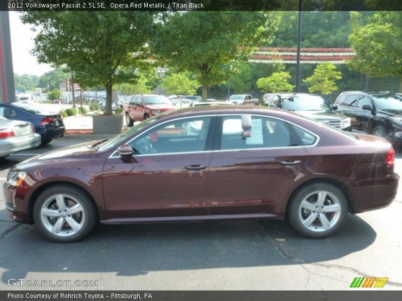 Opera Red Metallic / Titan Black 2012 Volkswagen Passat 2.5L SE