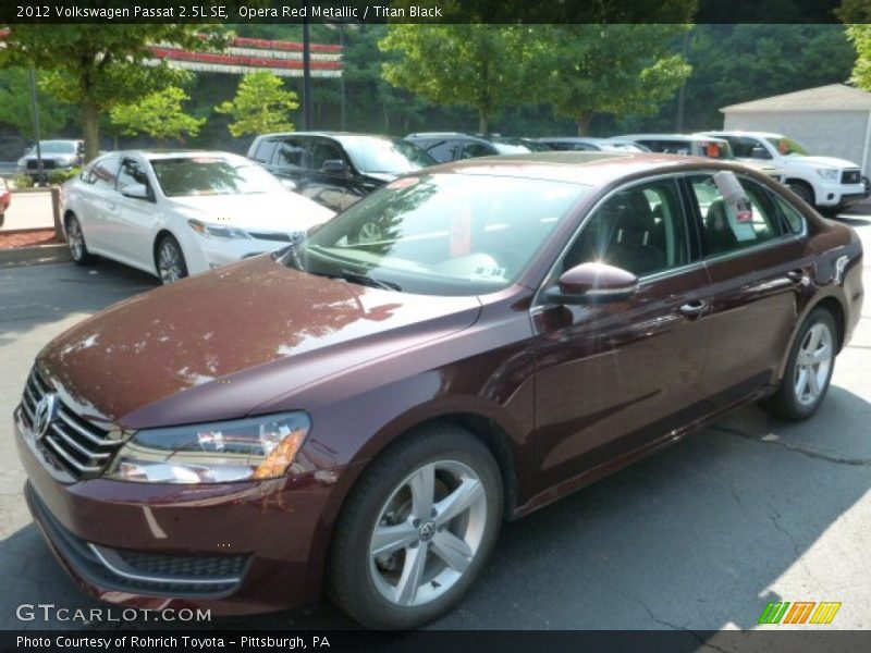 Opera Red Metallic / Titan Black 2012 Volkswagen Passat 2.5L SE