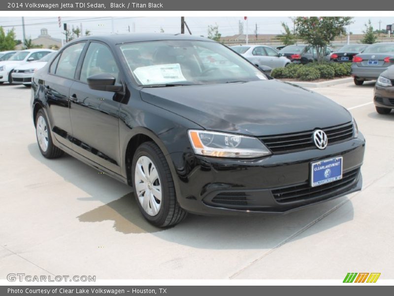 Black / Titan Black 2014 Volkswagen Jetta TDI Sedan